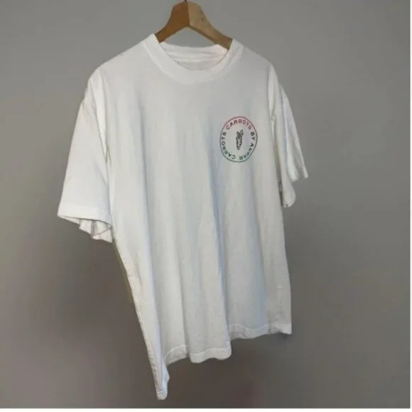 Carrots by Anwar T-Shirt by PacSun Men's White T-Shirt w/ Graphics Size Medium - Picture 6 of 9